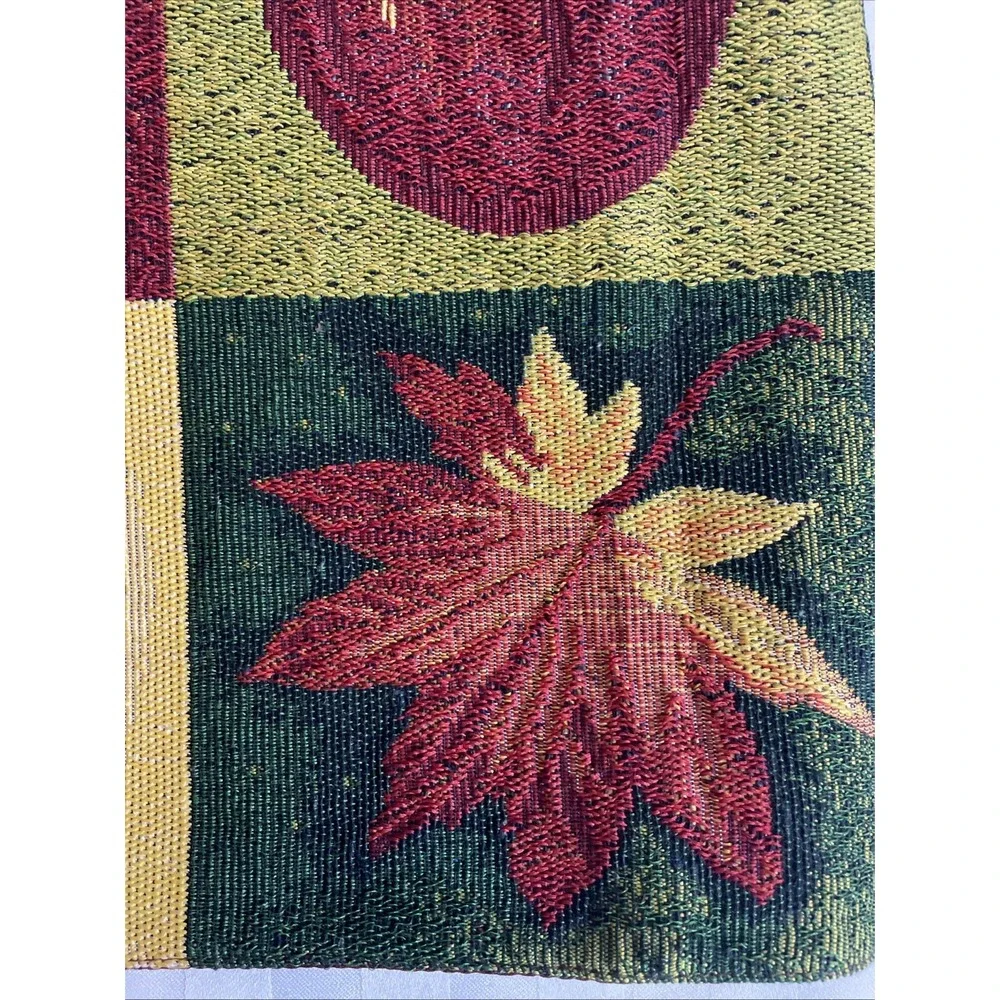 Long Table Runner Thanksgiving Pumpkin Sunflower Tapestry 72